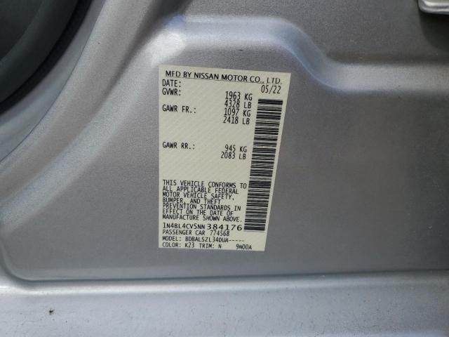2022 NISSAN ALTIMA SR - 1N4BL4CV5NN384176