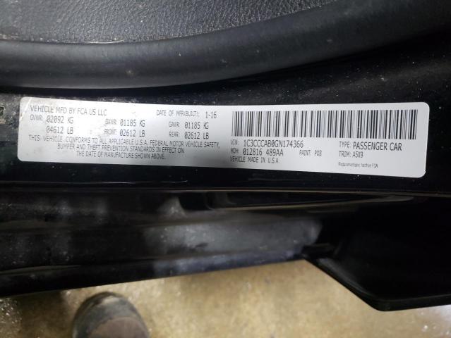 2016 CHRYSLER 200 LIMITE - 1C3CCCAB0GN174366