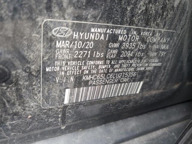 2020 HYUNDAI IONIQ BLUE KMHC65LC6LU215356