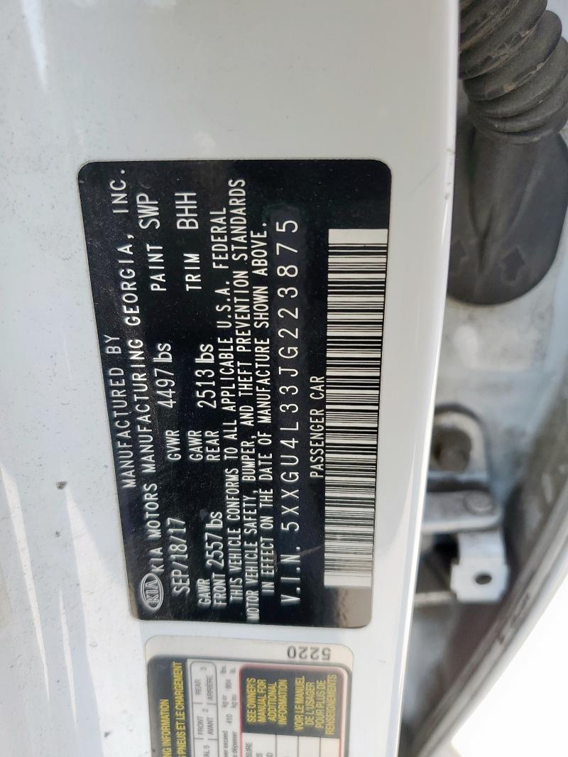 2018 KIA OPTIMA EX - 5XXGU4L33JG223875