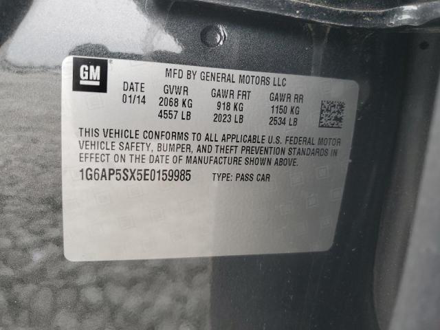 2014 CADILLAC CTS - 1G6AP5SX5E0159985