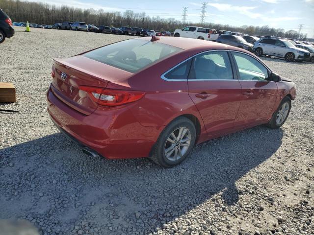 HYUNDAI SONATA SE 2017 red  gas 5NPE24AF9HH476756 photo #4