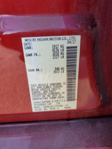 2017 NISSAN ALTIMA 2.5 - 1N4AL3AP6HC238721