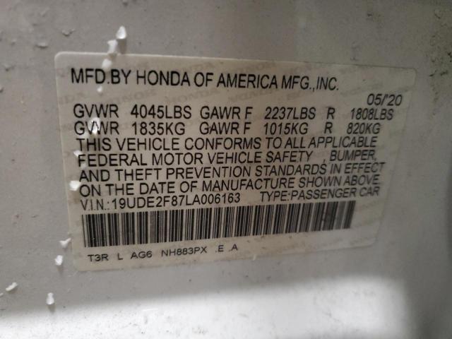 2020 ACURA ILX PREMIU - 19UDE2F87LA006163