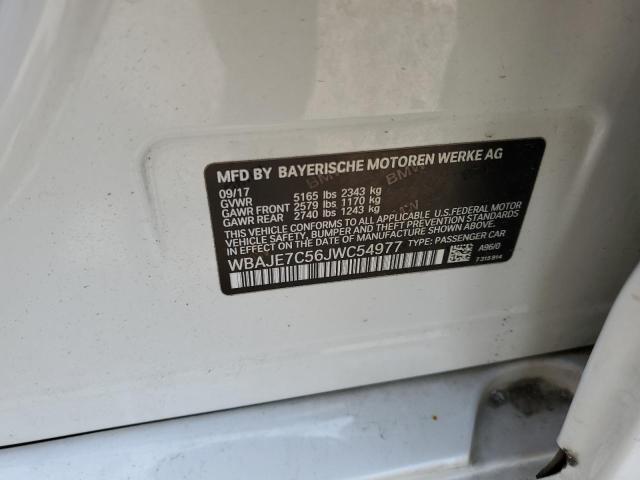 2018 BMW 540 XI WBAJE7C56JWC54977