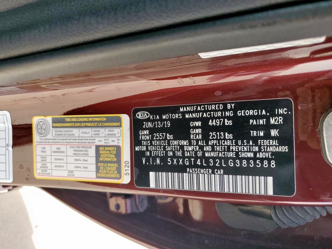 2020 KIA OPTIMA LX - 5XXGT4L32LG383588