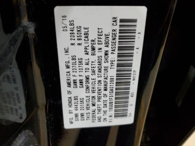 2016 ACURA TLX TECH - 19UUB1F51GA013981