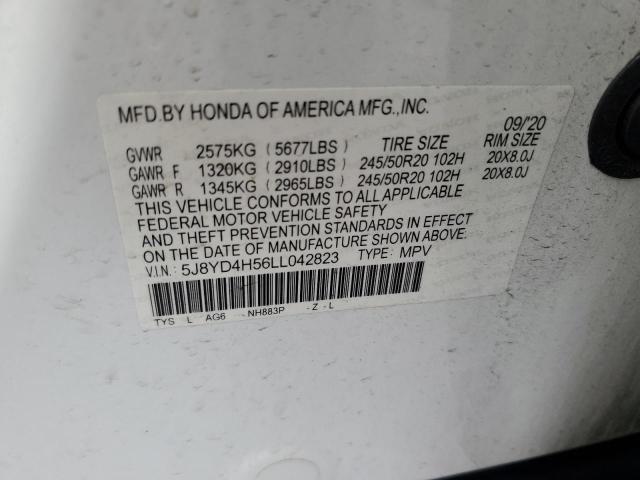 2020 ACURA MDX TECHNO - 5J8YD4H56LL042823
