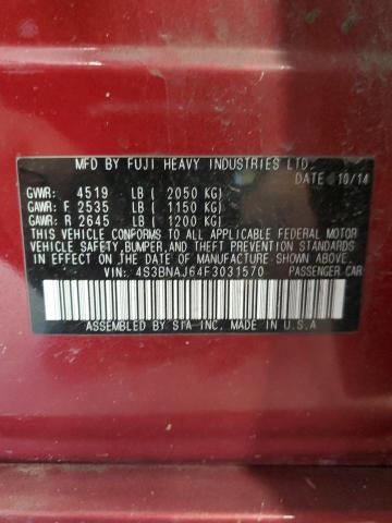 2015 SUBARU LEGACY 2.5 - 4S3BNAJ64F3031570