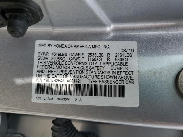 2020 ACURA TLX TECHNO - 19UUB2F43LA001421
