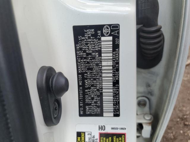 2015 TOYOTA COROLLA L - 2T1BURHE3FC348729