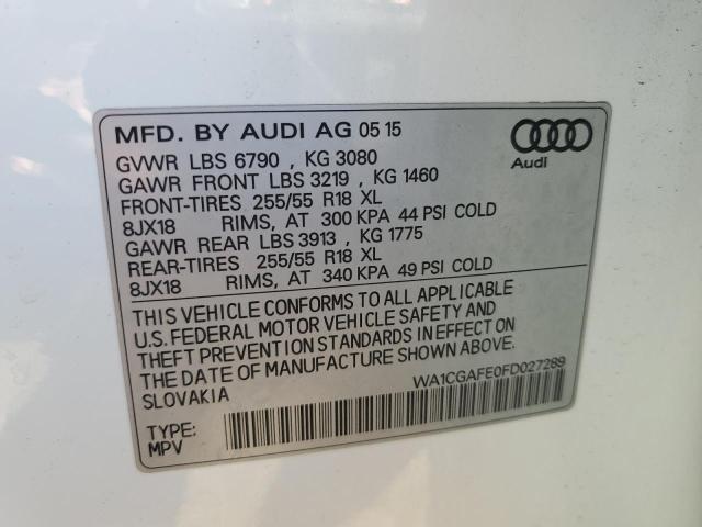 2015 AUDI Q7 PREMIUM - WA1CGAFE0FD027289