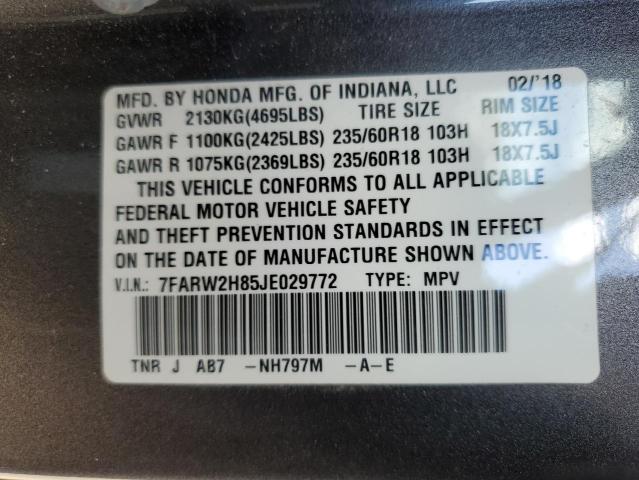 2018 HONDA CR-V EXL #3311624232