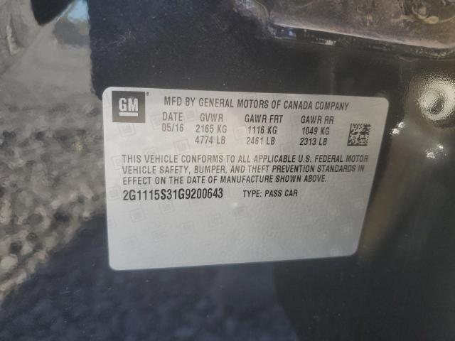 2016 CHEVROLET IMPALA LT - 2G1115S31G9200643