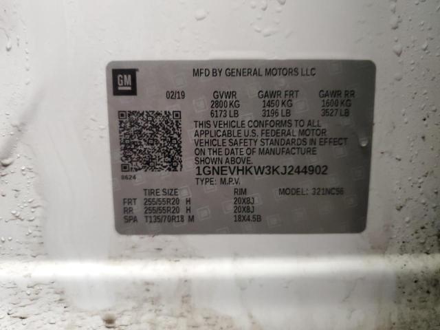 2019 CHEVROLET TRAVERSE L - 1GNEVHKW3KJ244902
