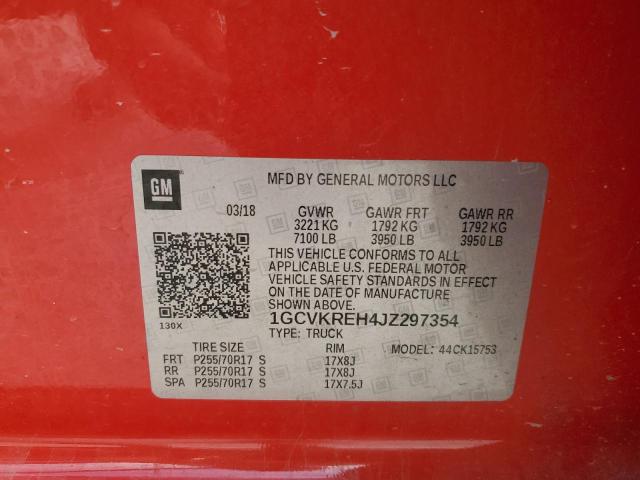 2018 CHEVROLET SILVERADO - 1GCVKREH4JZ297354