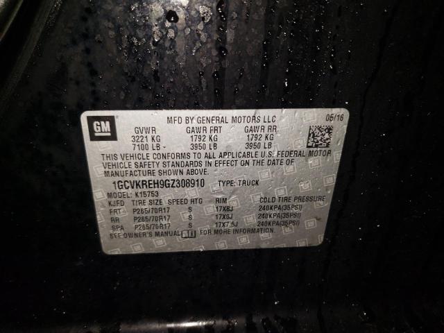 2016 CHEVROLET SILVERADO - 1GCVKREH9GZ308910