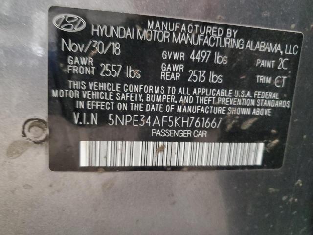 2019 HYUNDAI SONATA LIM - 5NPE34AF5KH761667