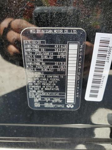 2020 INFINITI QX50 PURE - 3PCAJ5M10LF119142