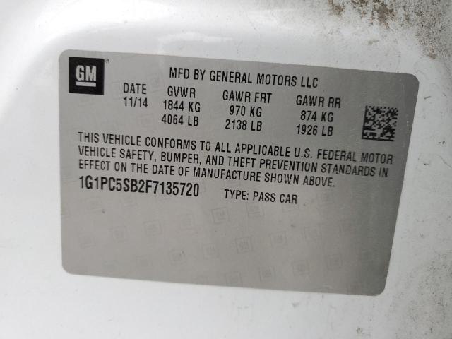 2015 CHEVROLET CRUZE LT - 1G1PC5SB2F7135720