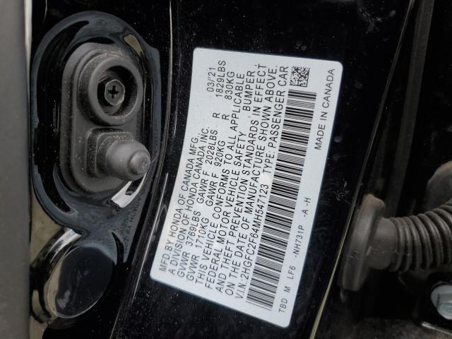 2021 HONDA CIVIC LX - 2HGFC2F64MH547123