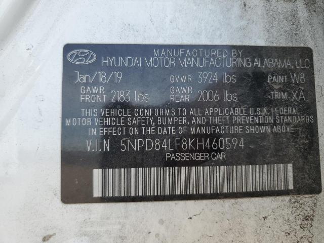2019 HYUNDAI ELANTRA SE - 5NPD84LF8KH460594