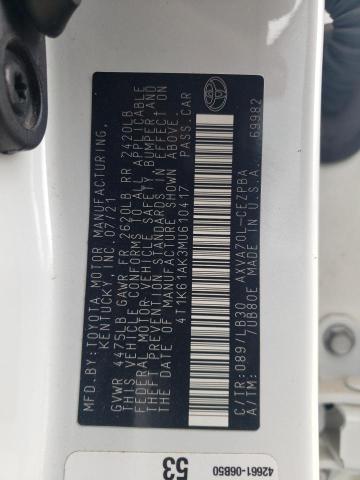 2021 TOYOTA CAMRY XSE - 4T1K61AK3MU610417
