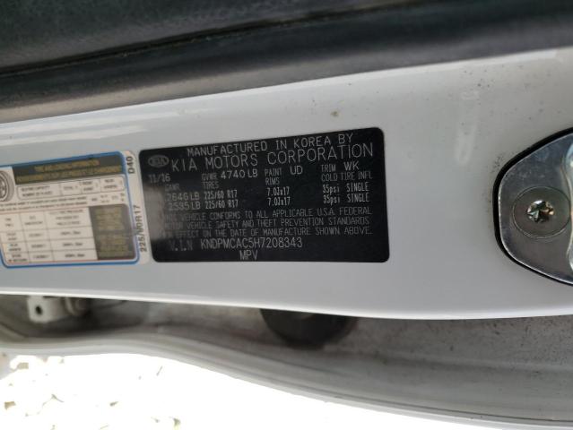 2017 KIA SPORTAGE L - KNDPMCAC5H7208343