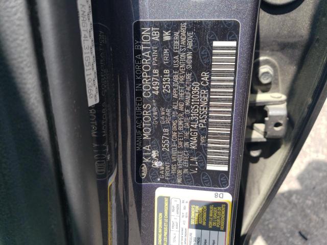 2016 KIA OPTIMA LX - KNAGT4L31G5110360