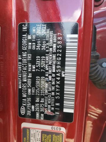 2017 KIA SORENTO SX - 5XYPK4A59HG225887