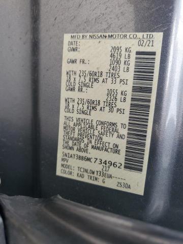 2021 NISSAN ROGUE SV - 5N1AT3BB6MC734962