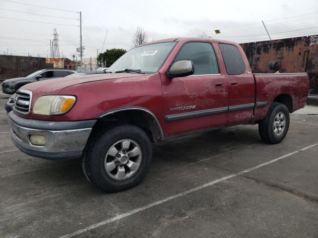 TOYOTA TUNDRA ACC 2001 burgundy  gas 5TBRN341X1S215101 photo #1