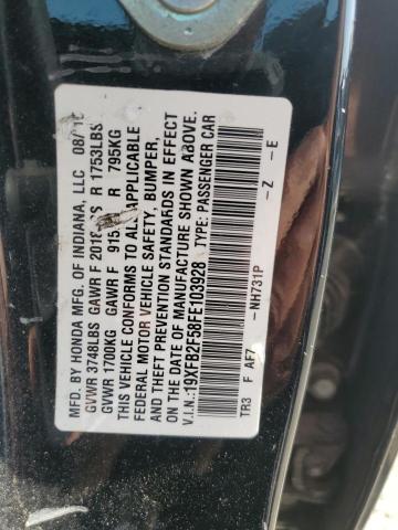 2015 HONDA CIVIC LX - 19XFB2F58FE103928
