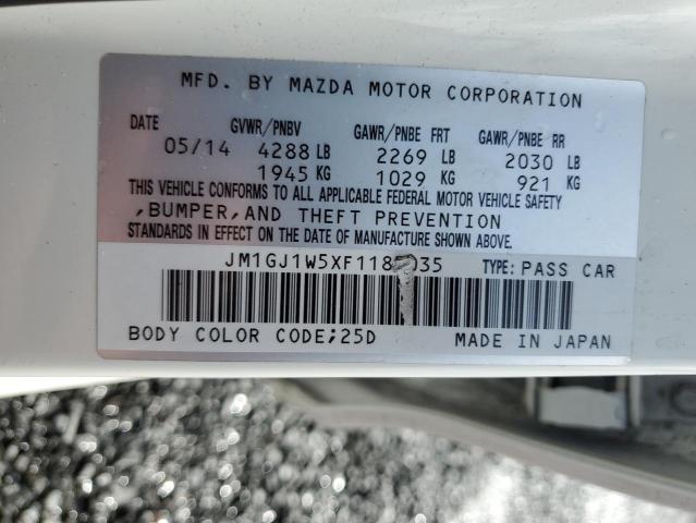 2015 MAZDA 6 GRAND TO - JM1GJ1W5XF1185035