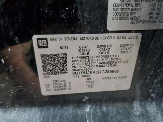 2024 GMC SIERRA K15 - 3GTPUJEK1RG285965