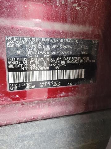 2021 TOYOTA RAV4 LE - 2T3F1RFV6MW207640
