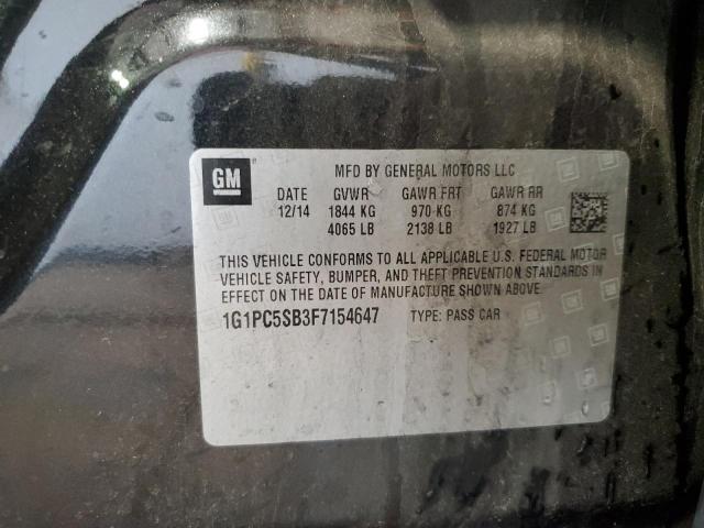 2015 CHEVROLET CRUZE LT - 1G1PC5SB3F7154647