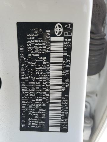 2018 TOYOTA COROLLA L - 5YFBURHE3JP783047