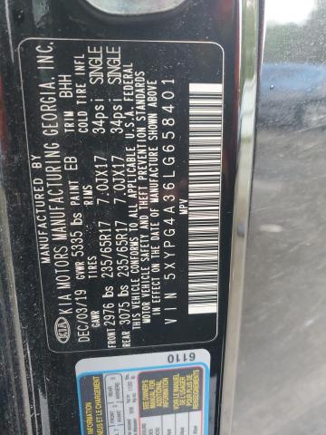 2020 KIA SORENTO L - 5XYPG4A36LG658401