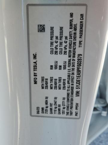 2023 TESLA MODEL 3 5YJ3E1EA9PF602879