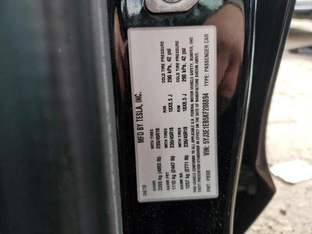 2019 TESLA MODEL 3 5YJ3E1EB5KF208894