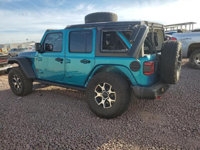 JEEP WRANGLER U 2020 turquoise  gas 1C4HJXFG0LW141133 photo #3