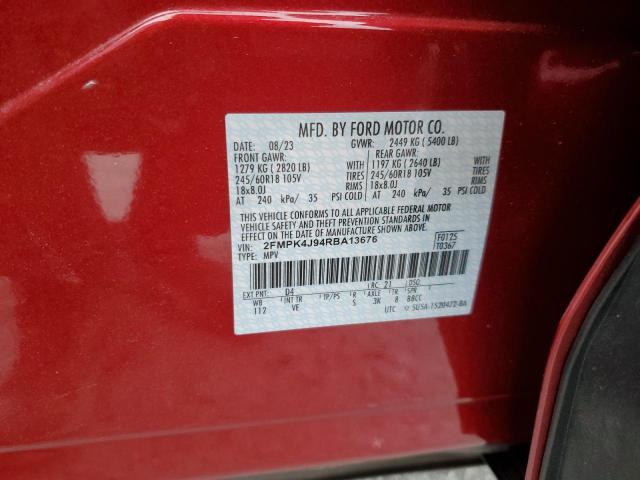 2024 FORD EDGE SEL - 2FMPK4J94RBA13676