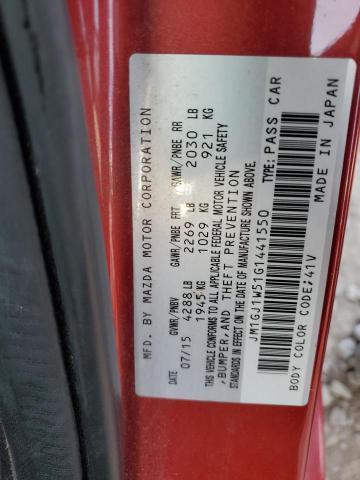 2016 MAZDA 6 GRAND TO JM1GJ1W51G1441550