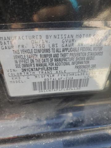 2015 NISSAN VERSA S - 3N1CN7AP1FL826132