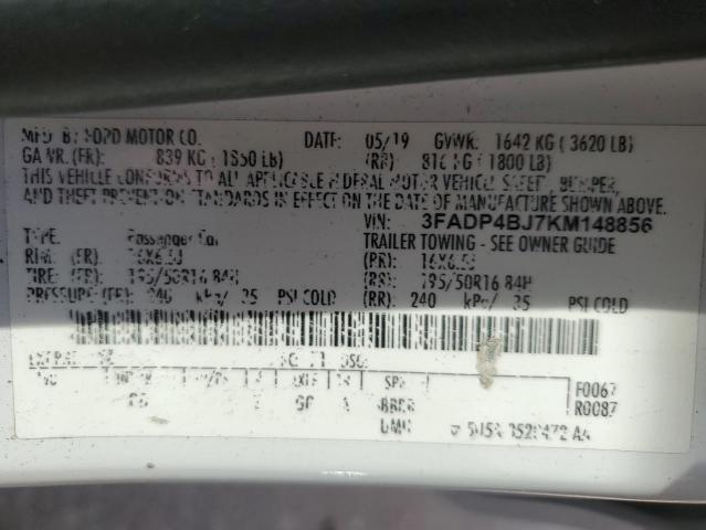 2019 FORD FIESTA SE - 3FADP4BJ7KM148856