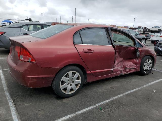 HONDA CIVIC LX 2007 red  gas 1HGFA16537L015411 photo #4