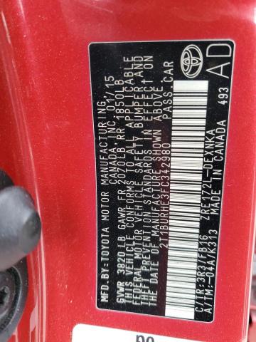 2015 TOYOTA COROLLA L - 2T1BURHE3FC342980