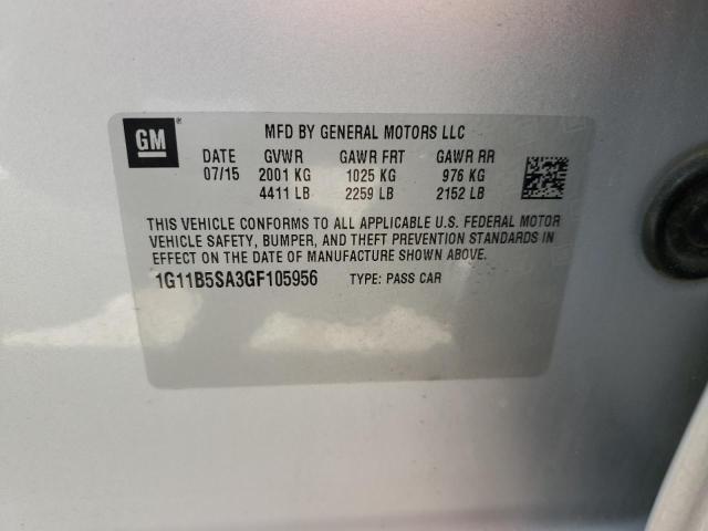 2016 CHEVROLET MALIBU LIM - 1G11B5SA3GF105956