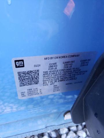 2024 CHEVROLET TRAX 2RS KL77LJE24RC214942